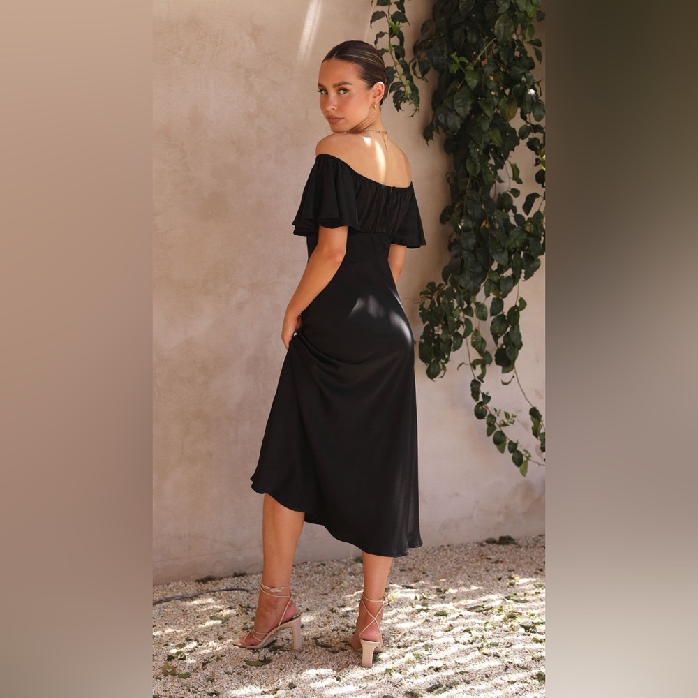 NWT Black Midi Dress - Picture 3 of 4